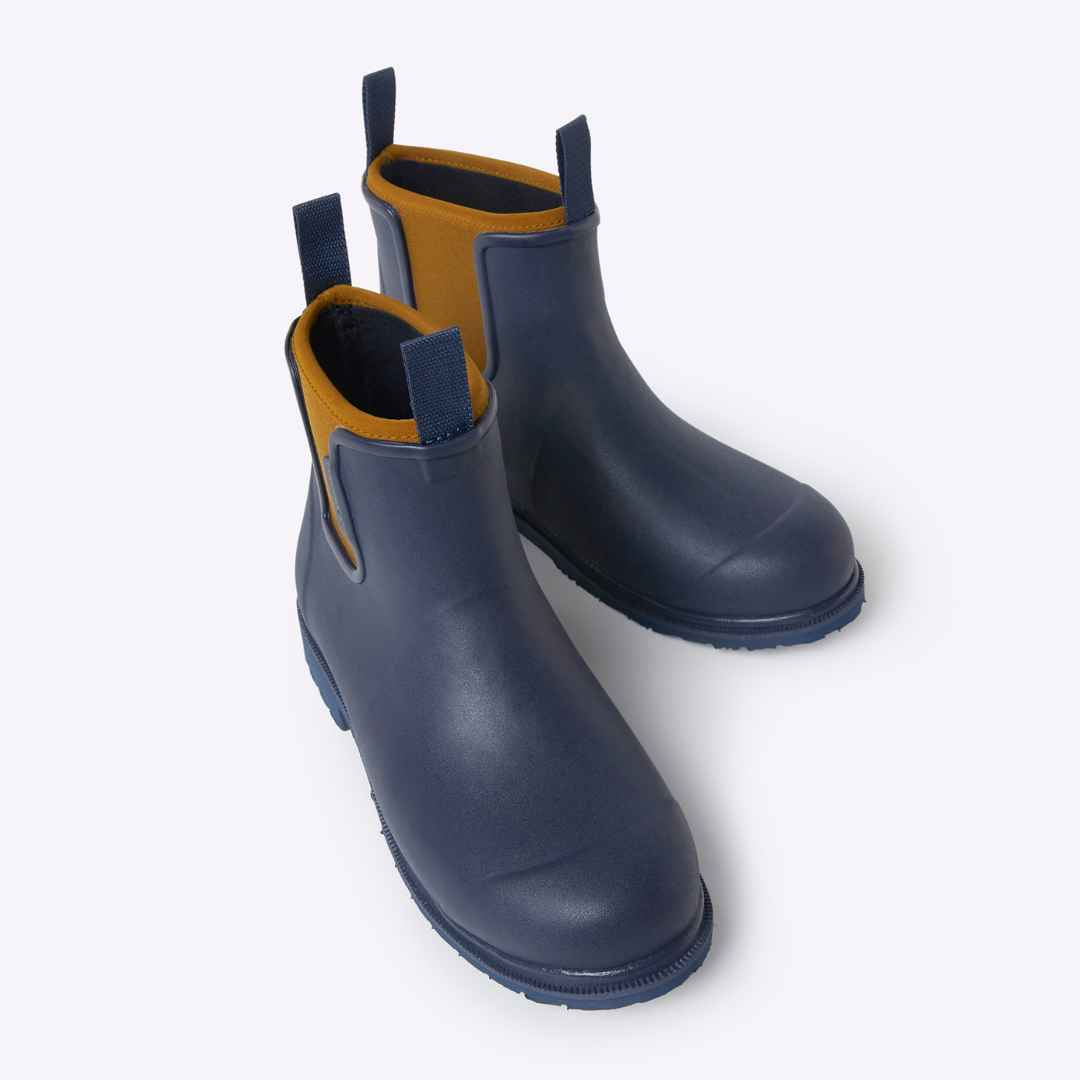 Bobbi Ankle Boot // Oxford Blue & Tan