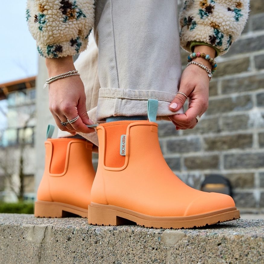 Bobbi Ankle Boot // Sherbet Orange