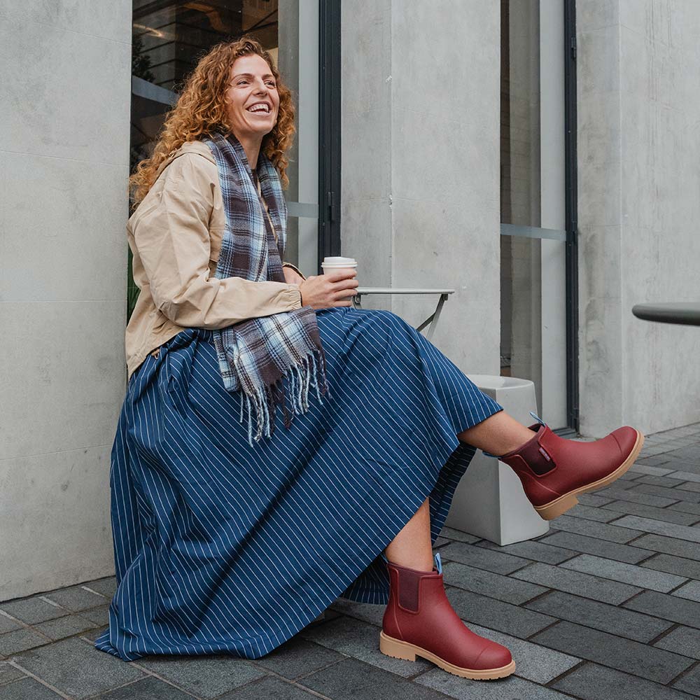 Bobbi Ankle Boot // Brick Red