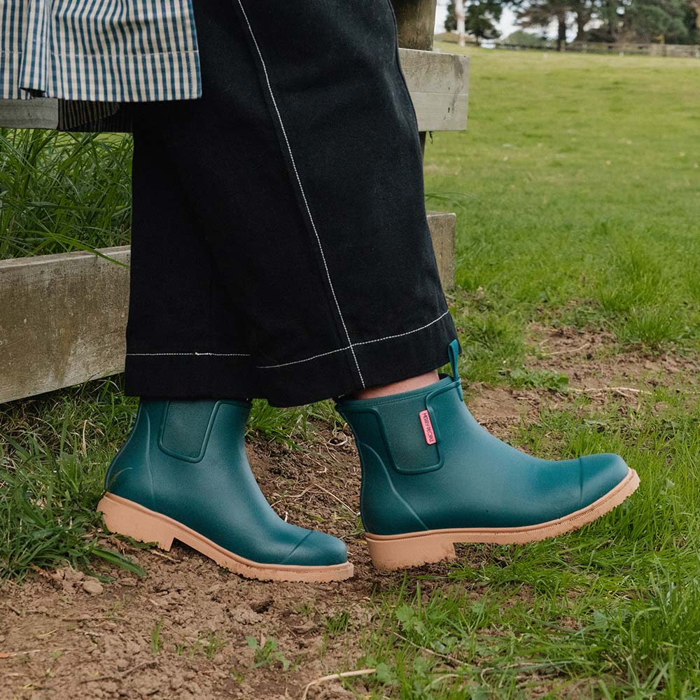 Bobbi Ankle Boot // Teal
