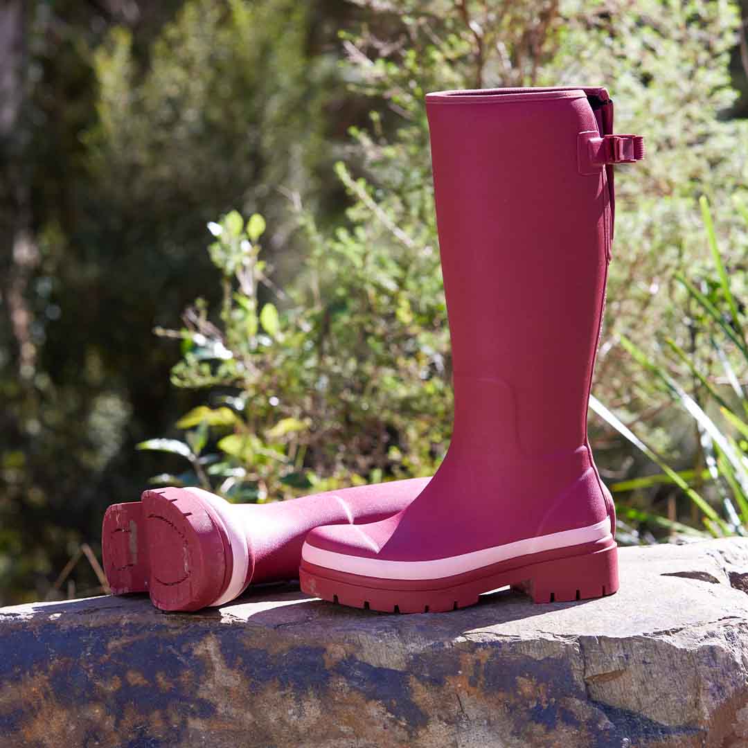 Fergie Tall Boot // Beetroot Red