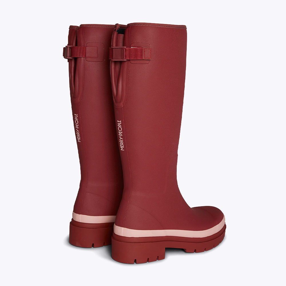 Fergie Tall Boot Beetroot Red