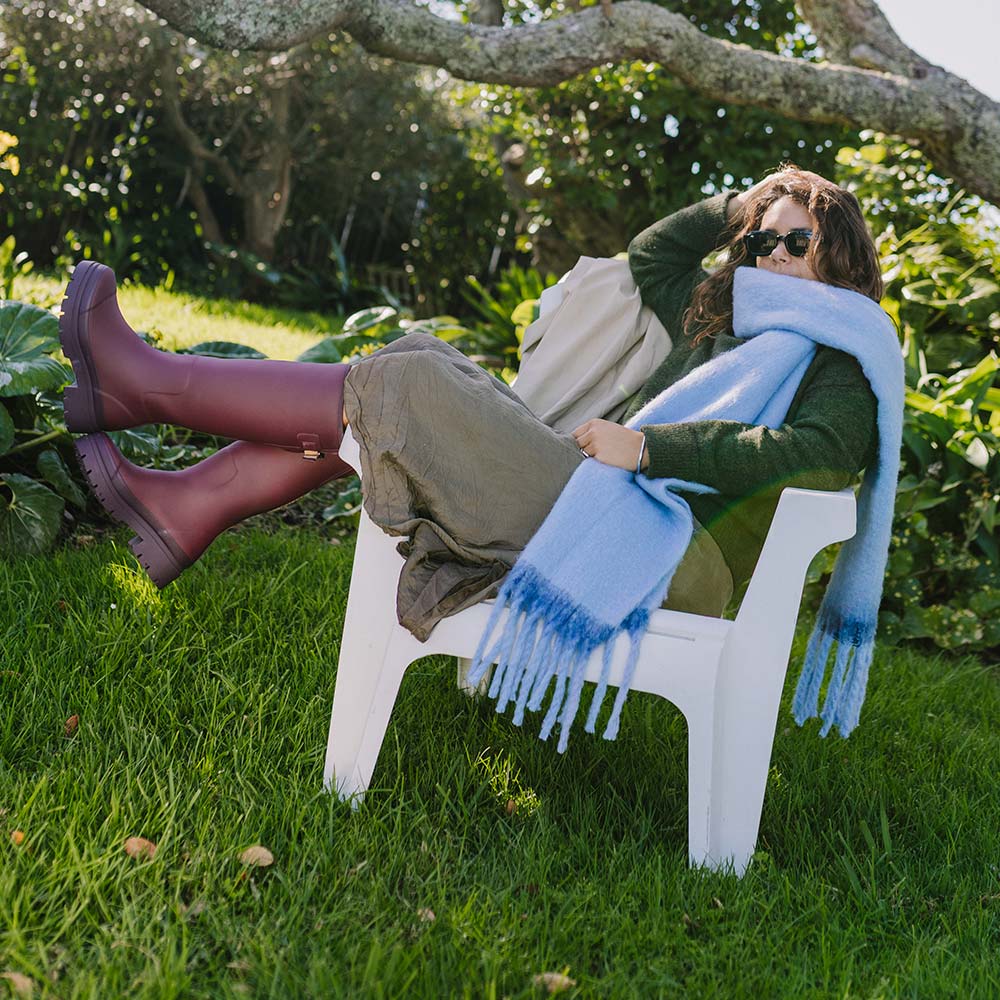 Fergie Tall Boot // Dark Cherry