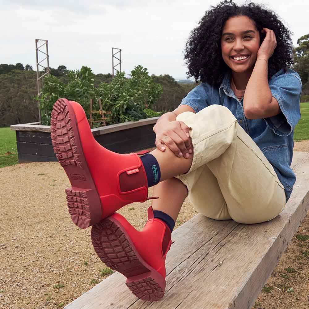 Bobbi Ankle Boot // Poppy Red