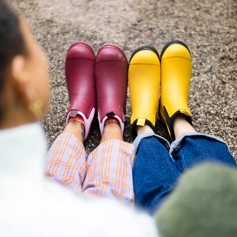 Bobbi Ankle Boot // Beetroot & Light Pink