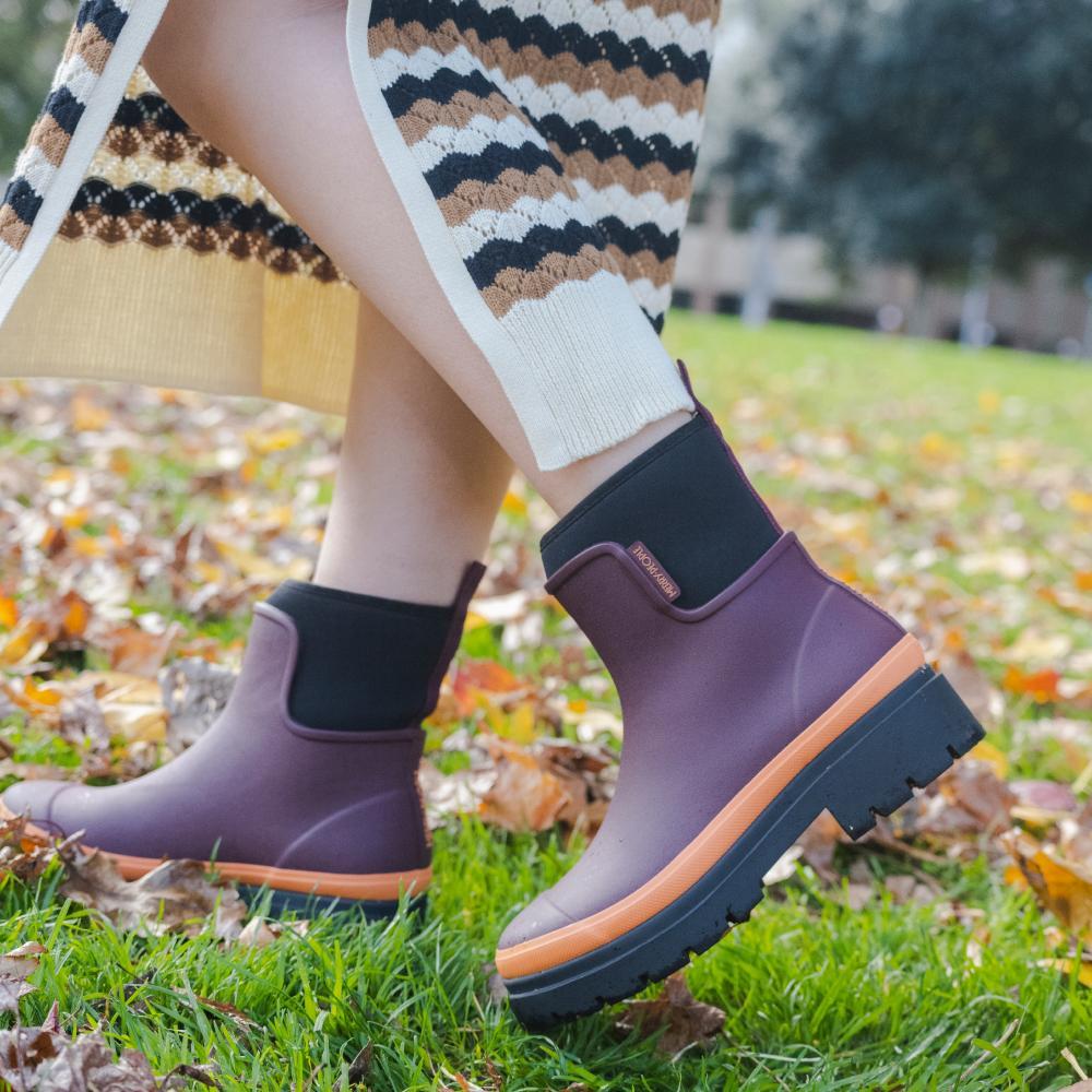 Plum on sale ankle boots