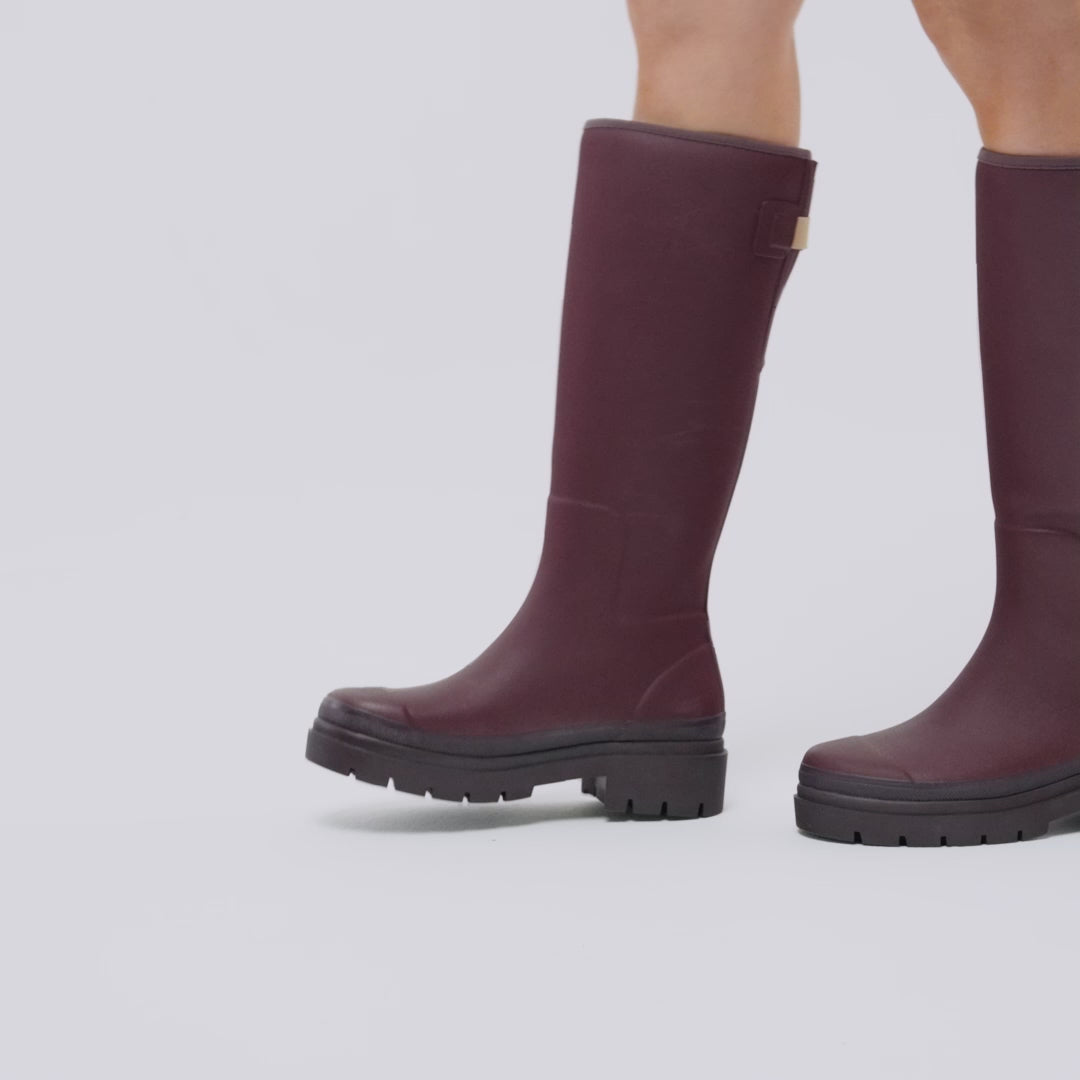 Fergie Tall Boot // Dark Cherry