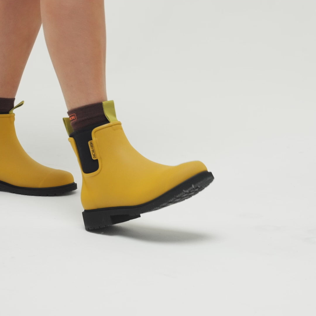 Bobbi Ankle Gumboots | Yellow Gumboots| - Shop Merry People